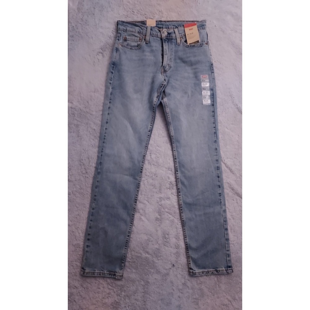 NEW Levis 511 Jeans Mens 29x32 Light Wash Blue Denim Slim Straight Casual NWT